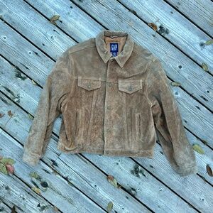 Women’s Vintage GAP Tan Suede Jacket - Size Large